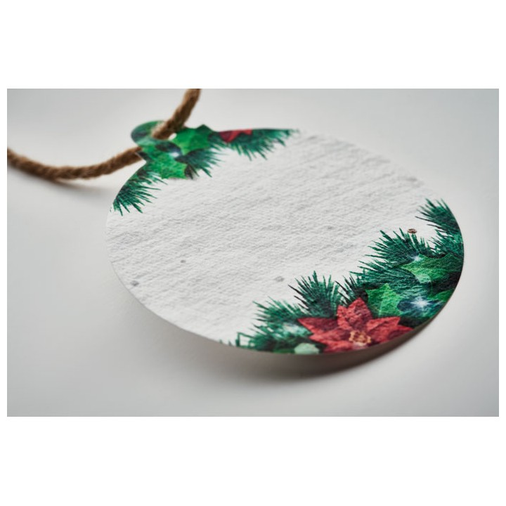 Décoration en papier semences