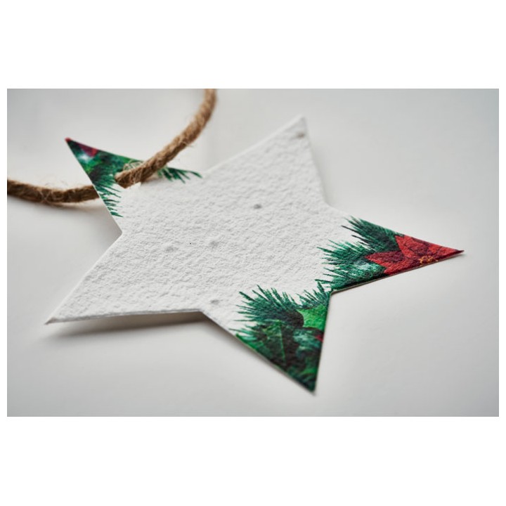 Décoration en papier semences
