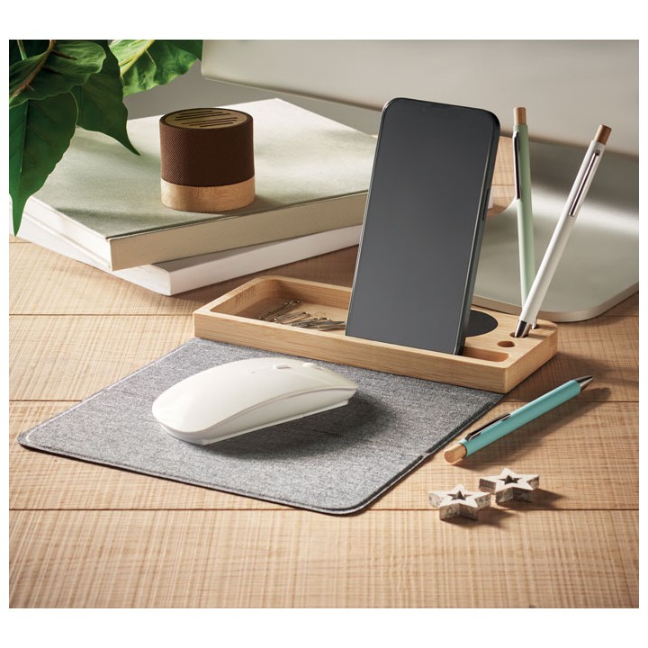 Chargeur sans fil bambou 15W