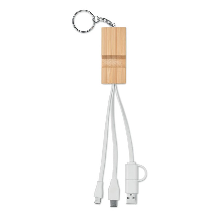 Porte-clés support en bambou