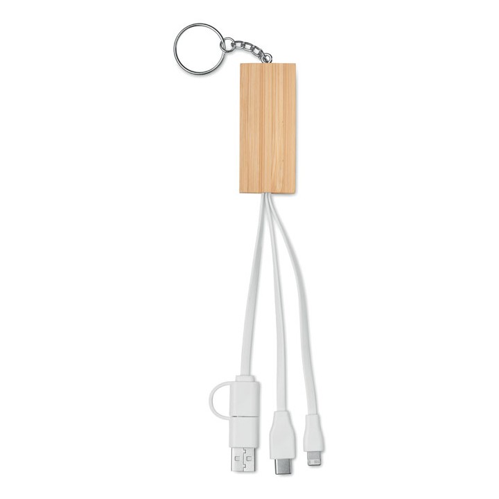 Porte-clés support en bambou