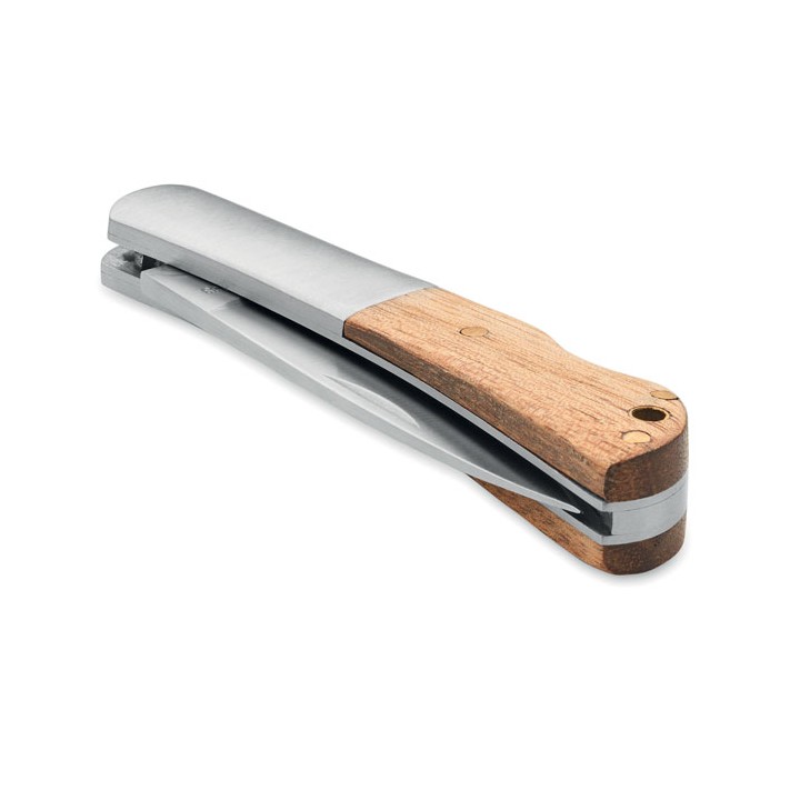 Couteau pliable en acacia
