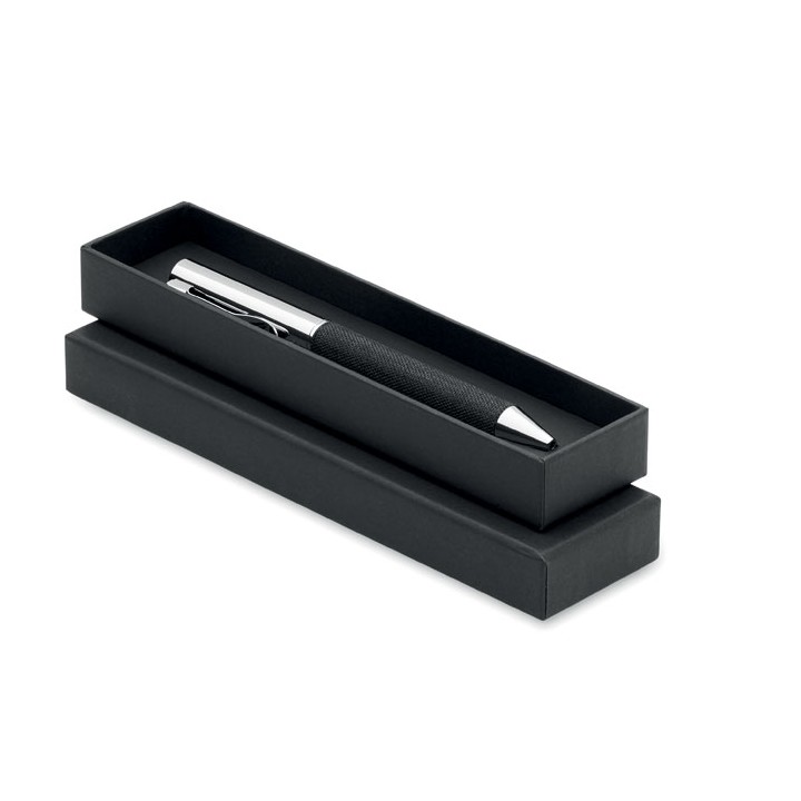Stylo bille twist métal +boîte