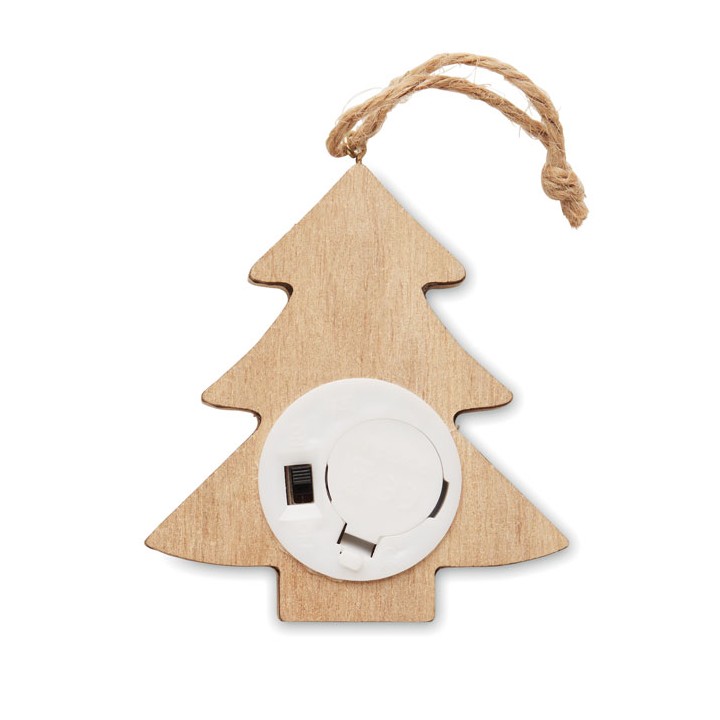 Sapin en bois avec lumières