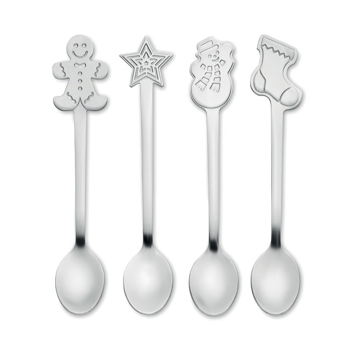 Set  4 cuillères à thé de Noël