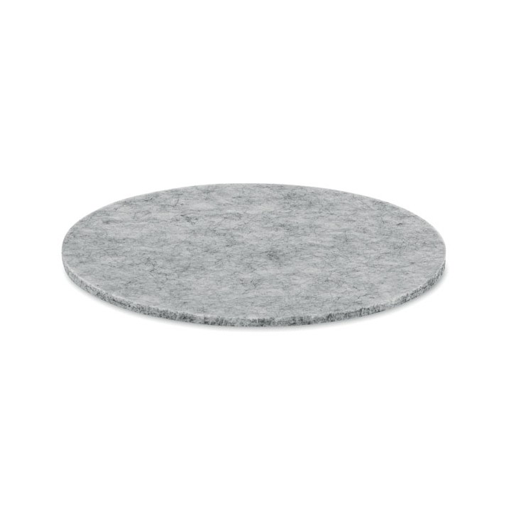 Sous-verre rond en feutre RPET