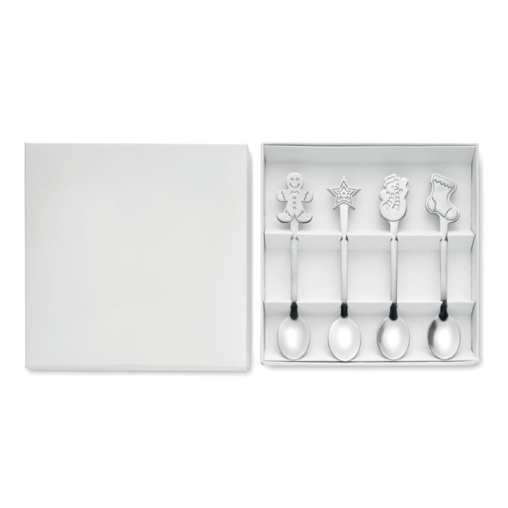 Set  4 cuillères à thé de Noël