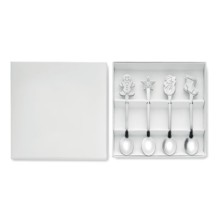 Set  4 cuillères à thé de Noël
