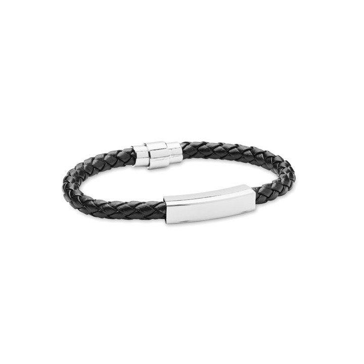Bracelet tressé en simili cuir