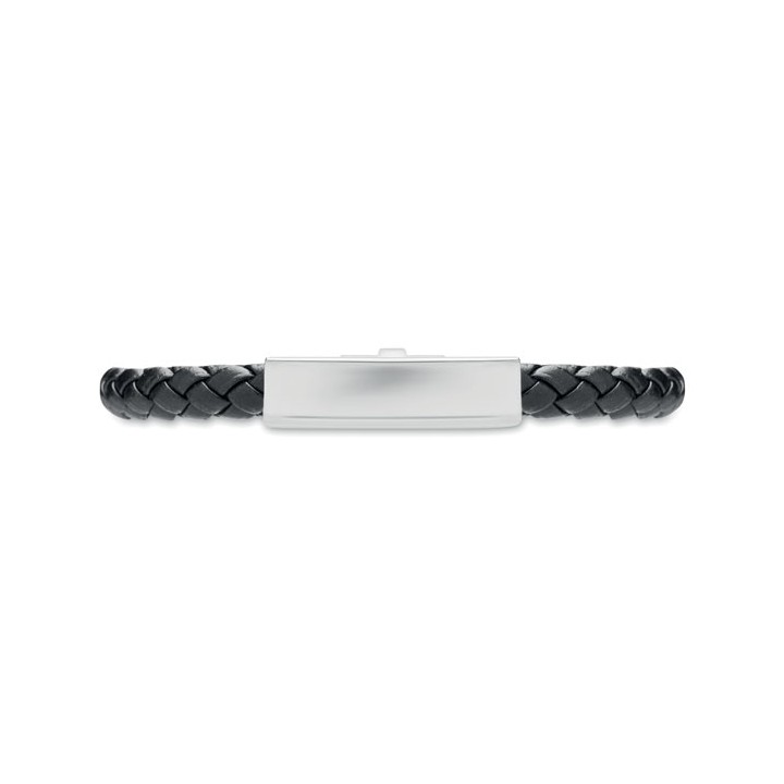 Bracelet tressé en simili cuir