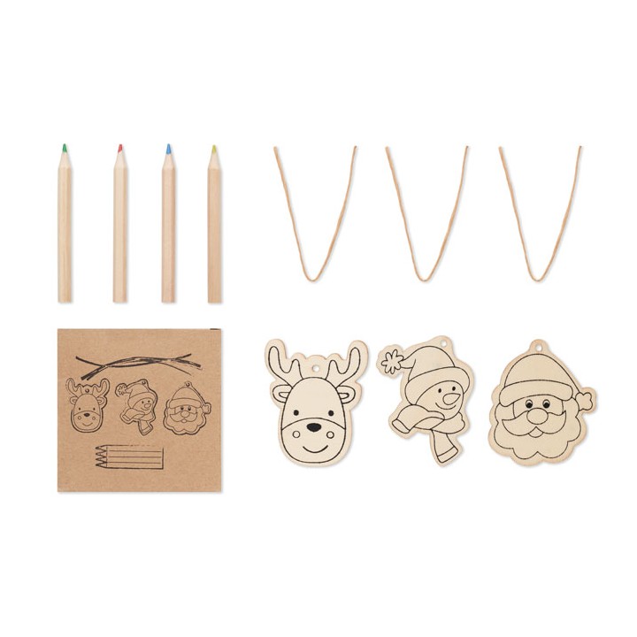 Décorations en bois à dessiner