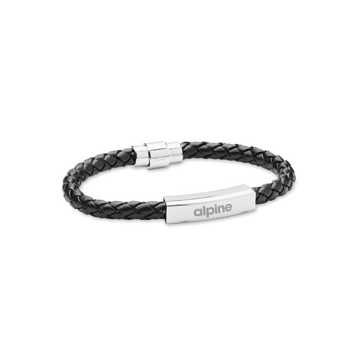 Bracelet tressé en simili cuir