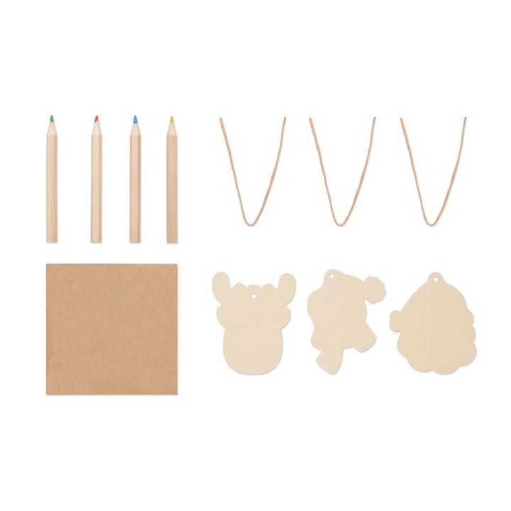 Décorations en bois à dessiner