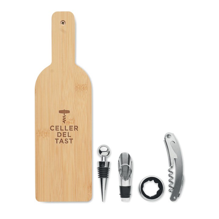 Set de vin forme de bouteille