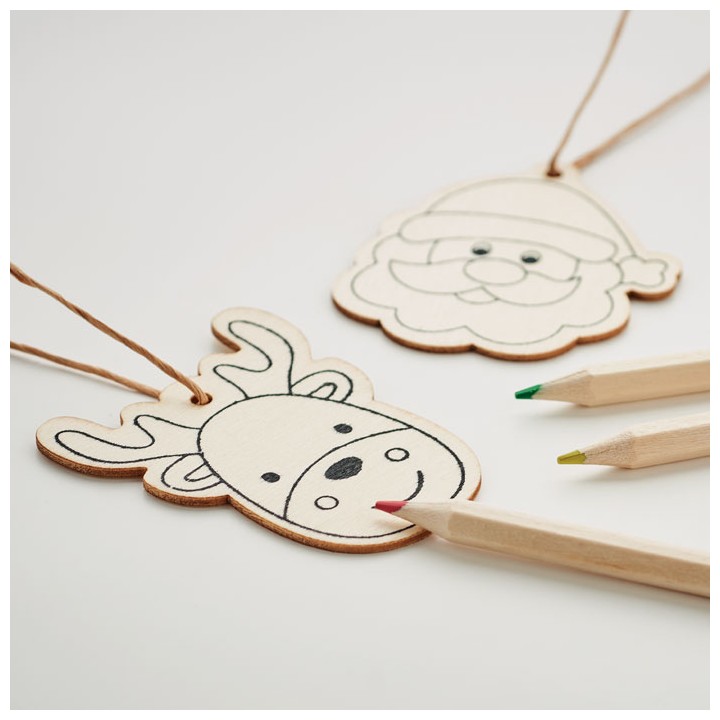 Décorations en bois à dessiner