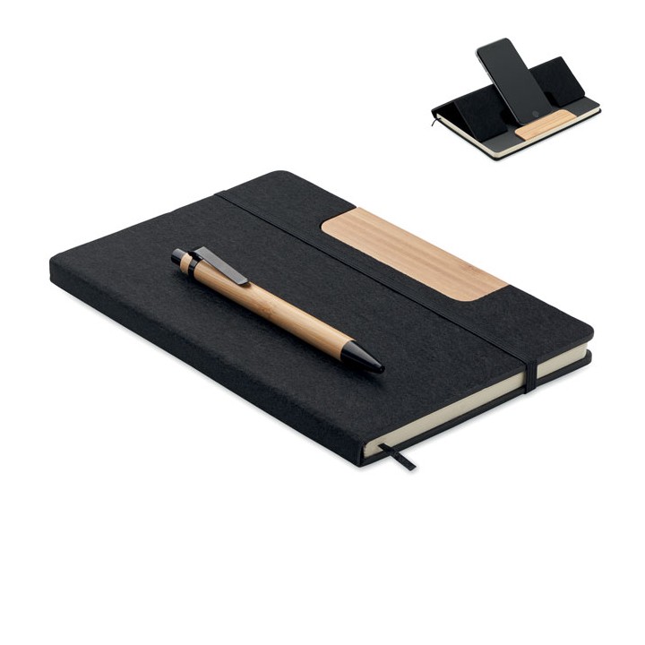 Carnet A5 RPET et stylo