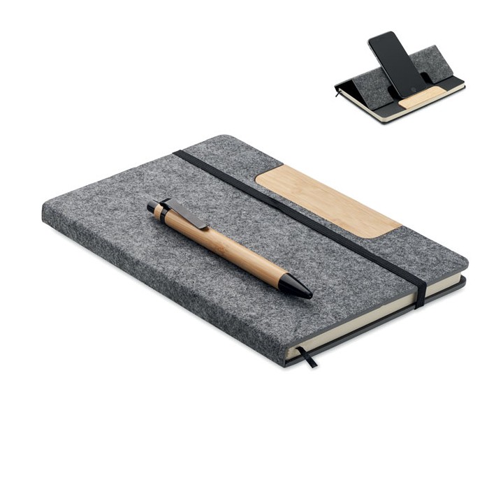 Carnet A5 RPET et stylo