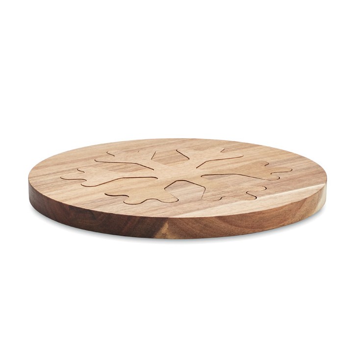 2 dessous de plat en d'acacia