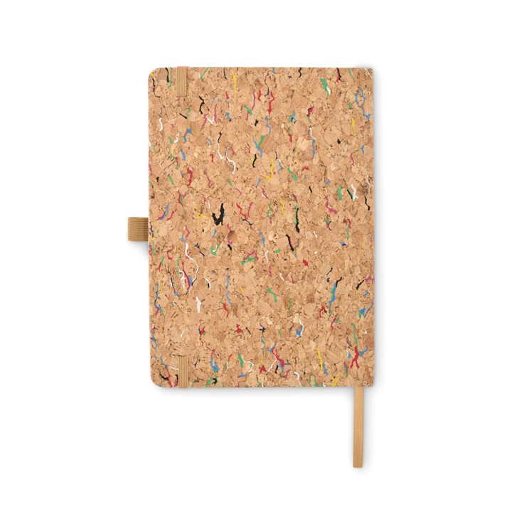 Cahier A5 en liège de couleur