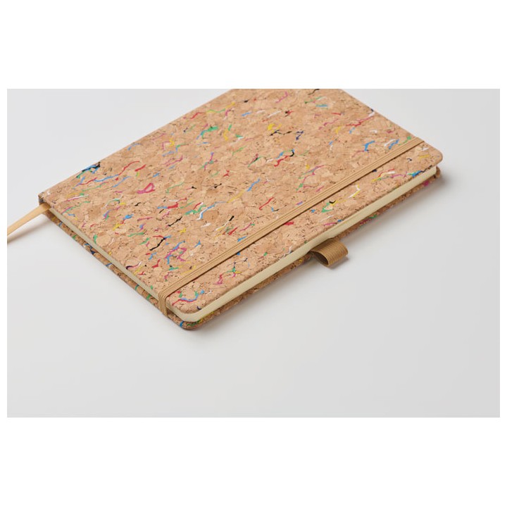 Cahier A5 en liège de couleur