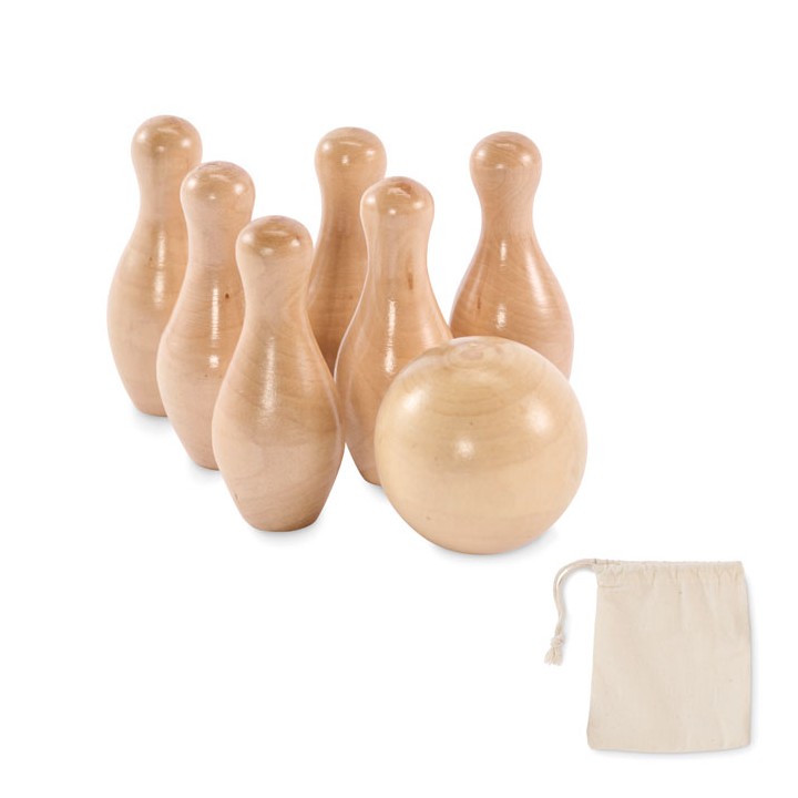 Mini jeu de quilles en pin