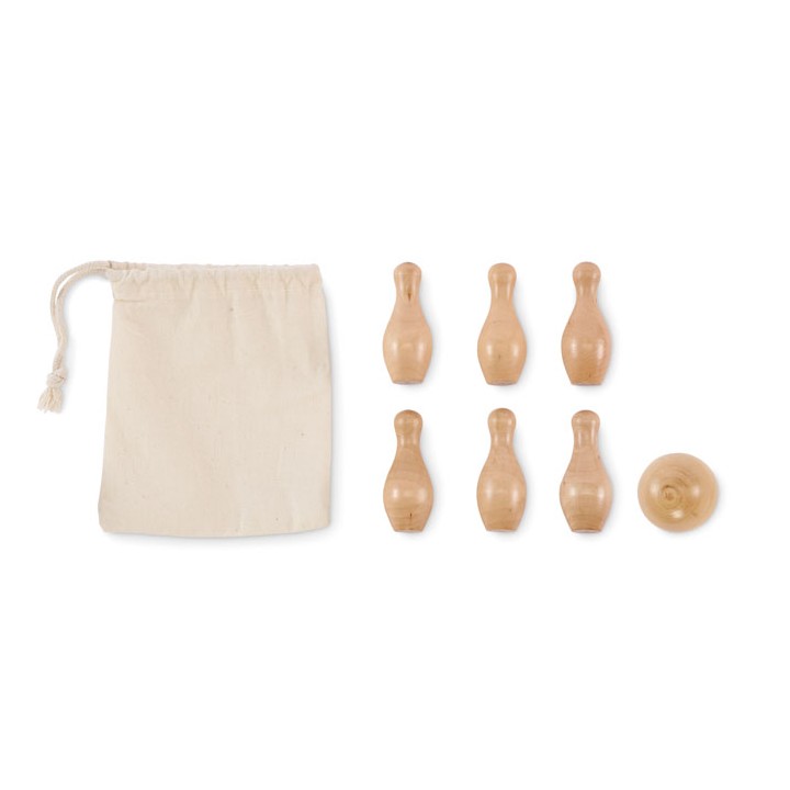 Mini jeu de quilles en pin