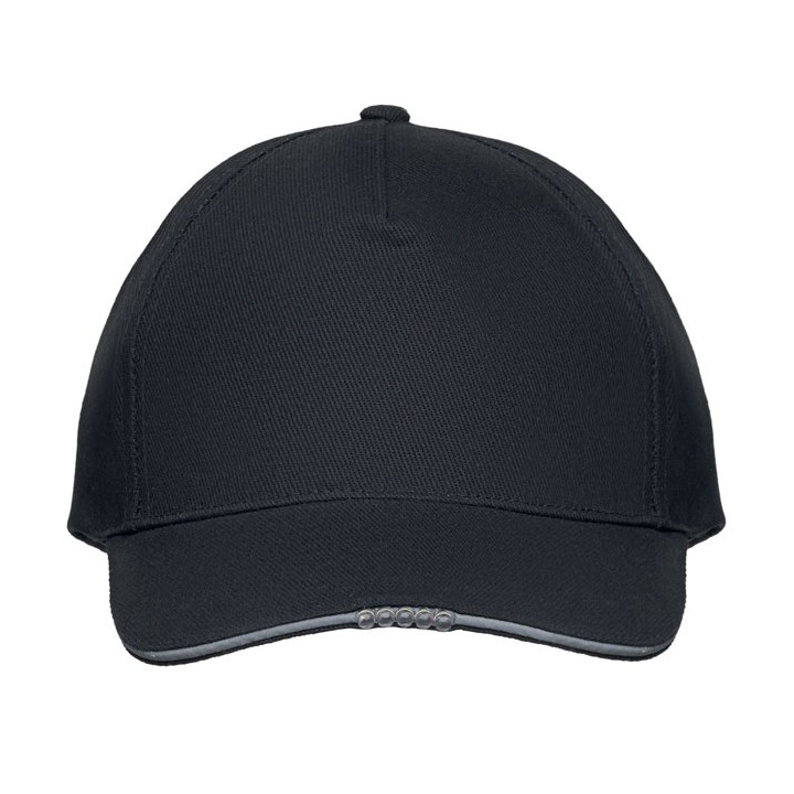 Casquette en coton LED à 5 pans