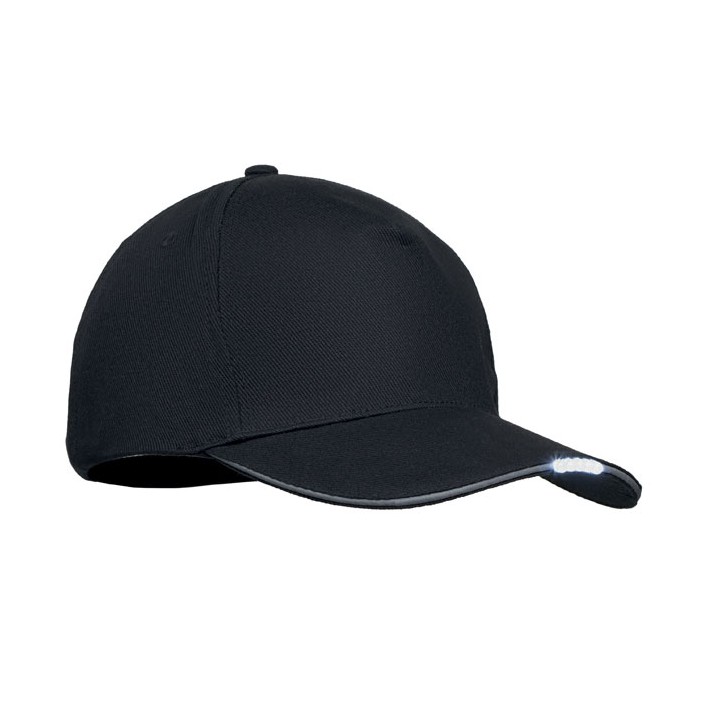 Casquette en coton LED à 5 pans