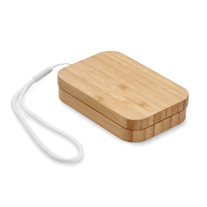Chargeur sans fil 15W bambou