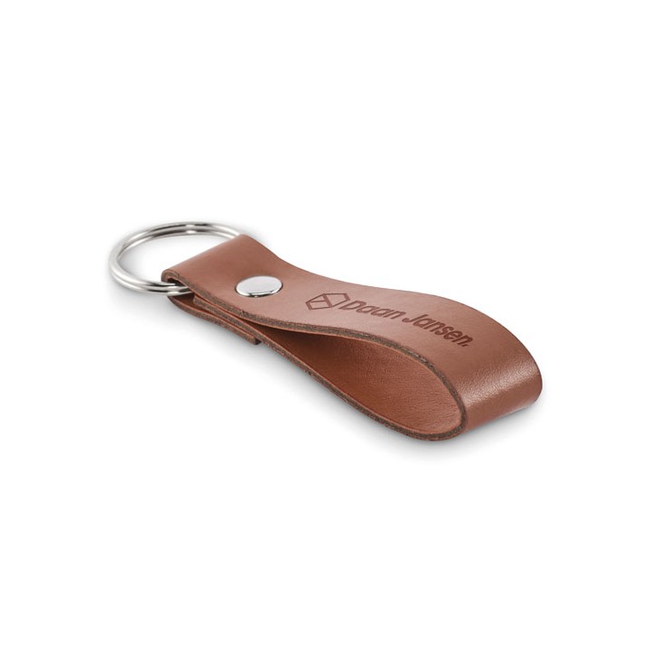 Porte-clés à boucle en PU