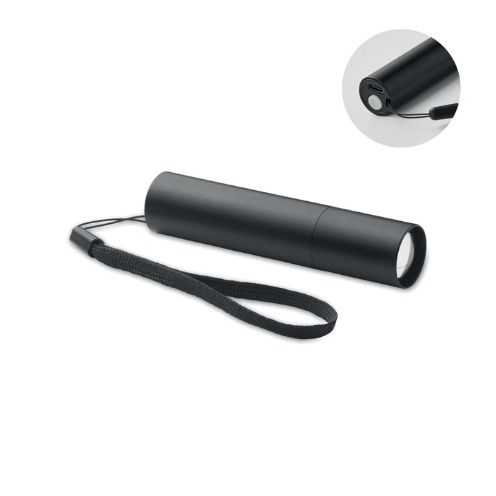 Lampe rechargeable en alu.