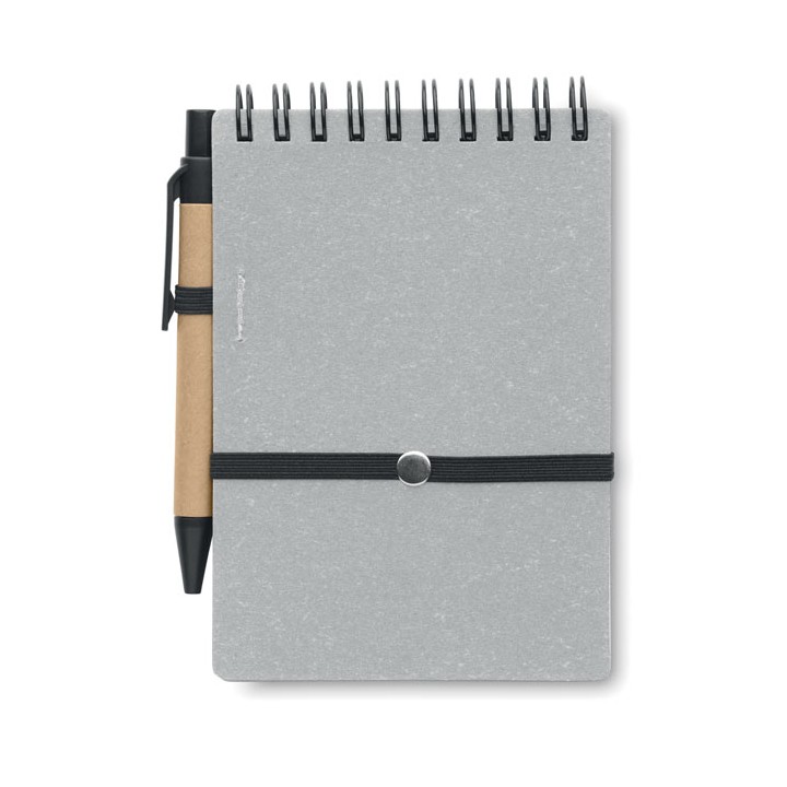 Cahier recyclé et stylo à bille