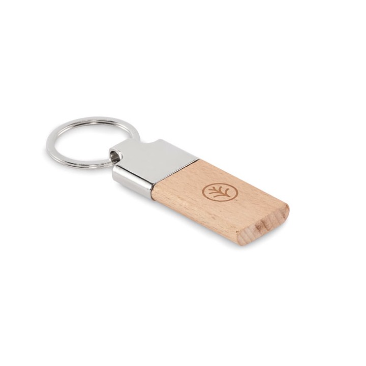 Porte-clés en hévéa