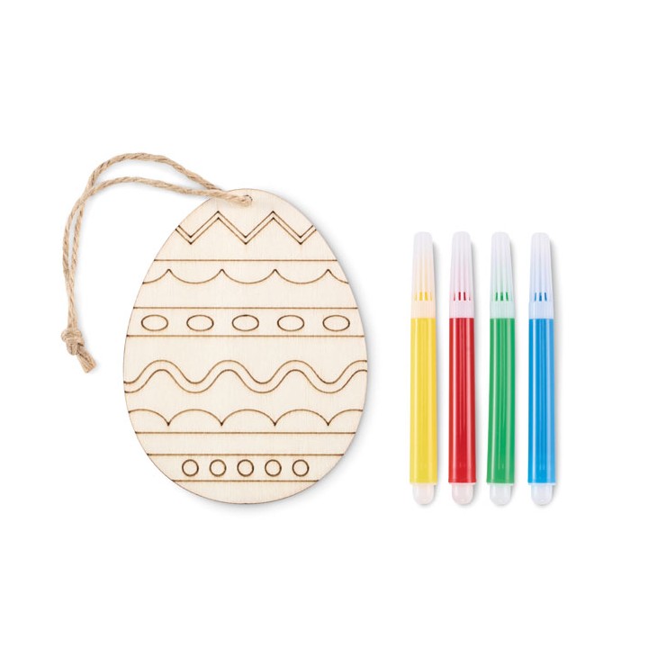 Set de peinture sur œuf en bois