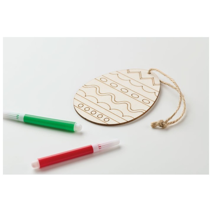 Set de peinture sur œuf en bois