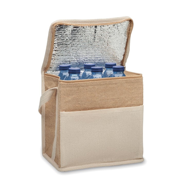 Sac isotherme toile et jute 3L