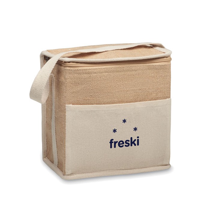 Sac isotherme toile et jute 3L