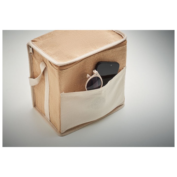 Sac isotherme toile et jute 3L