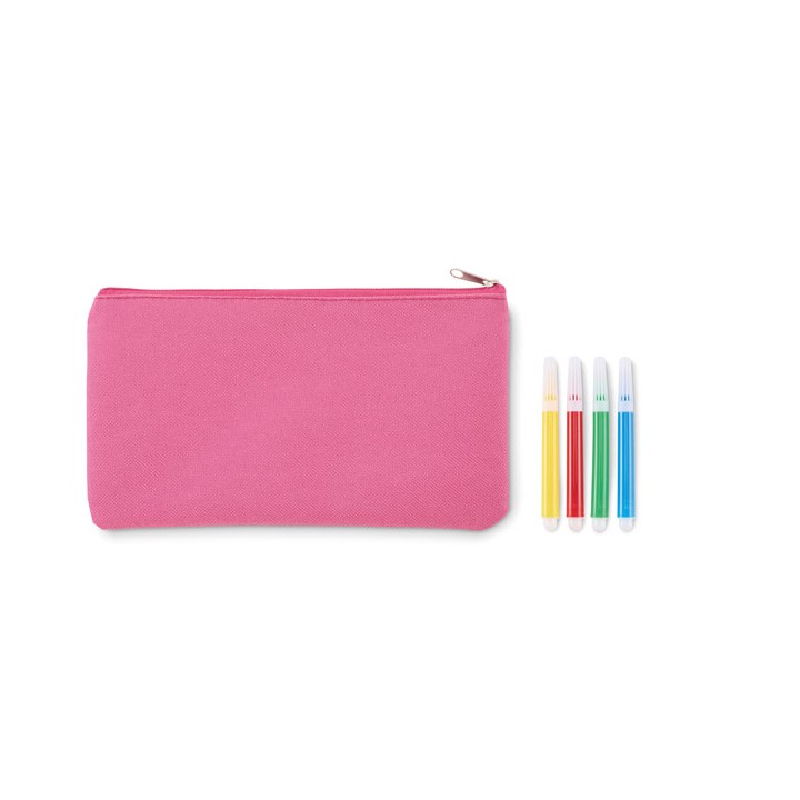 Trousse à crayons avec feutres