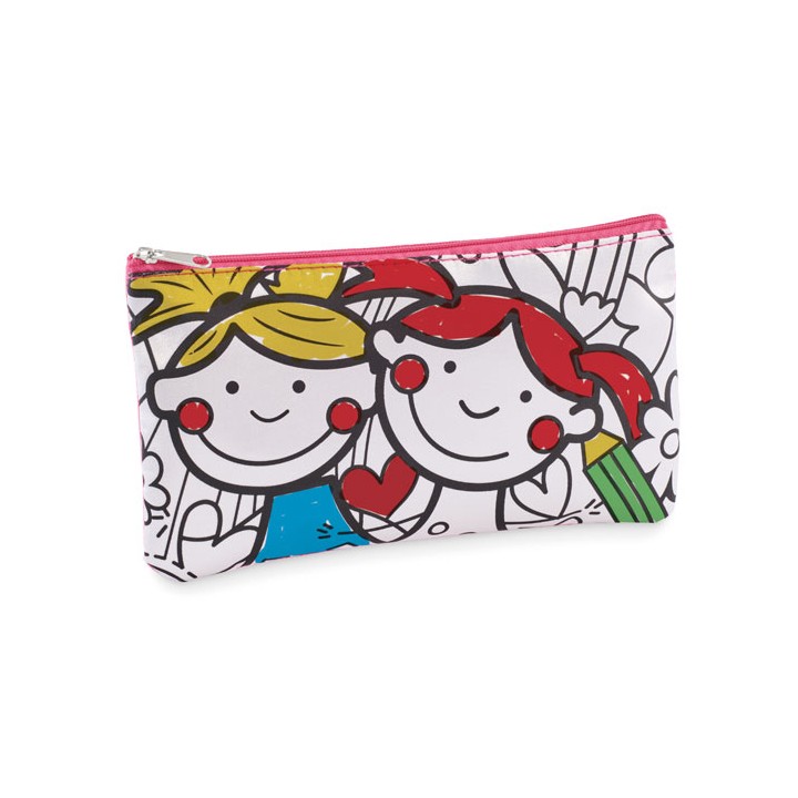 Trousse à crayons avec feutres