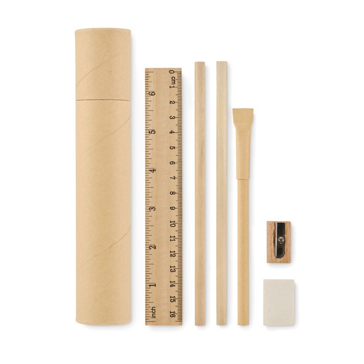 Set d'écriture tube en papier