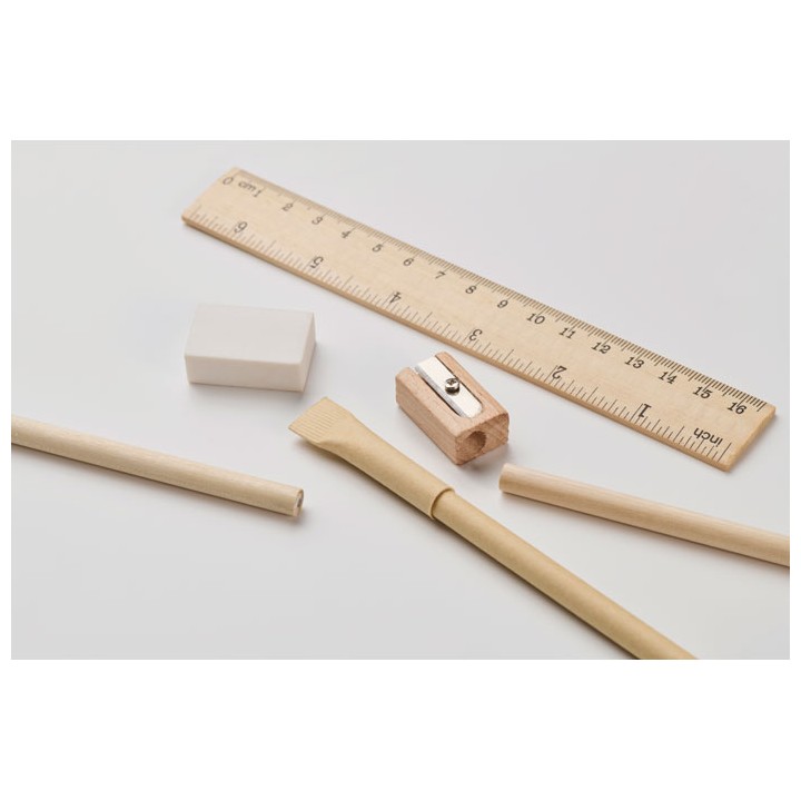 Set d'écriture tube en papier