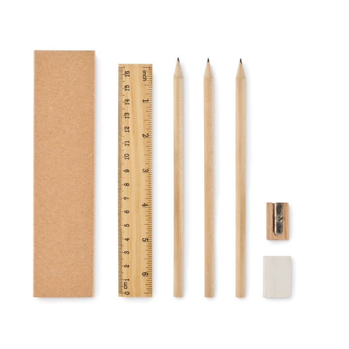 Set d'écriture boîte en papier