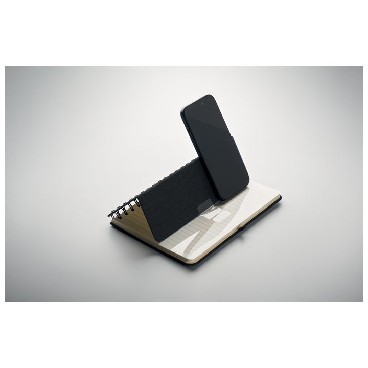 Cahier A5 support de téléphone