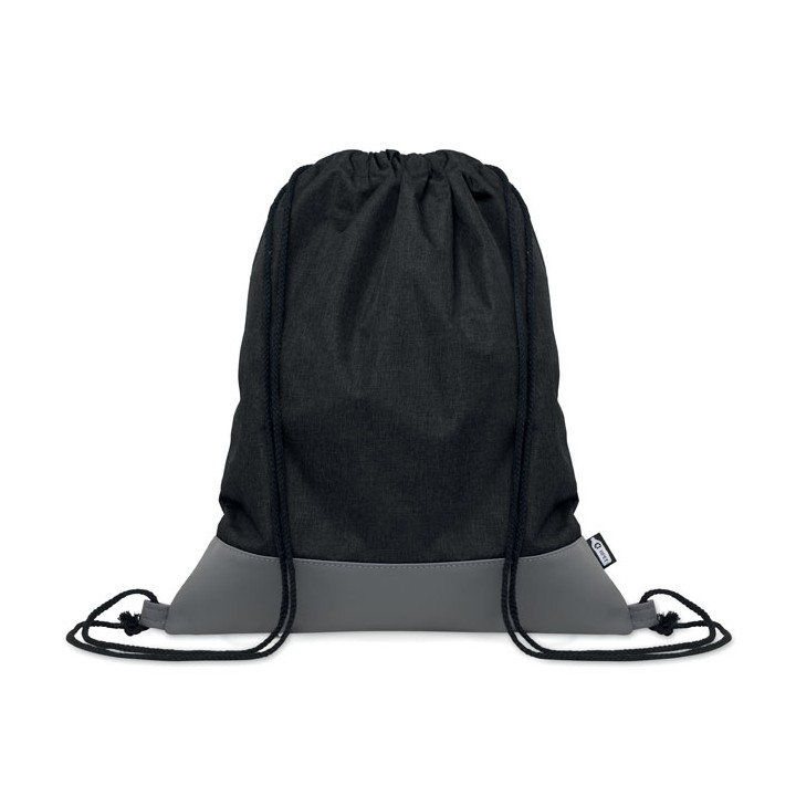 Sac à cordon en PU RPET 2 tons