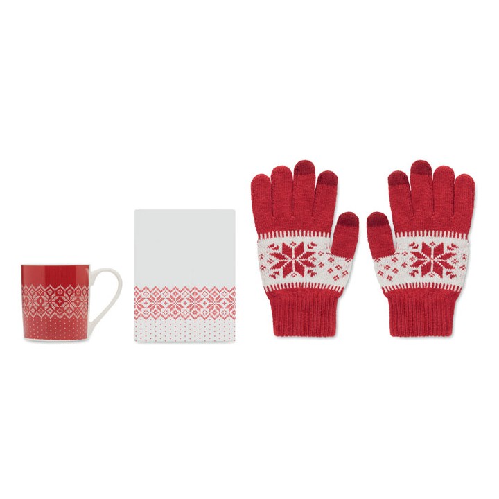 Set mug et gants hiver