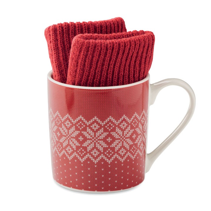 Set mug et gants hiver