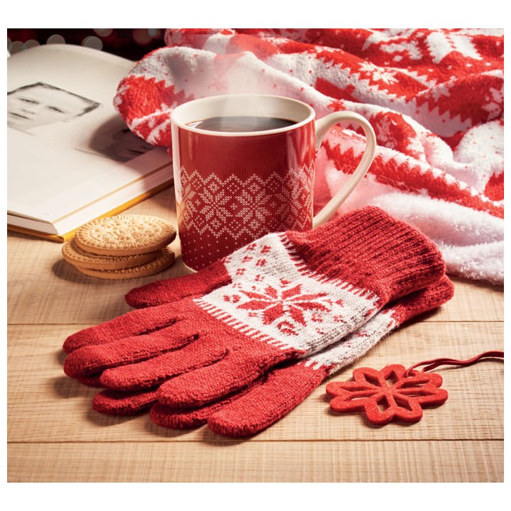 Set mug et gants hiver