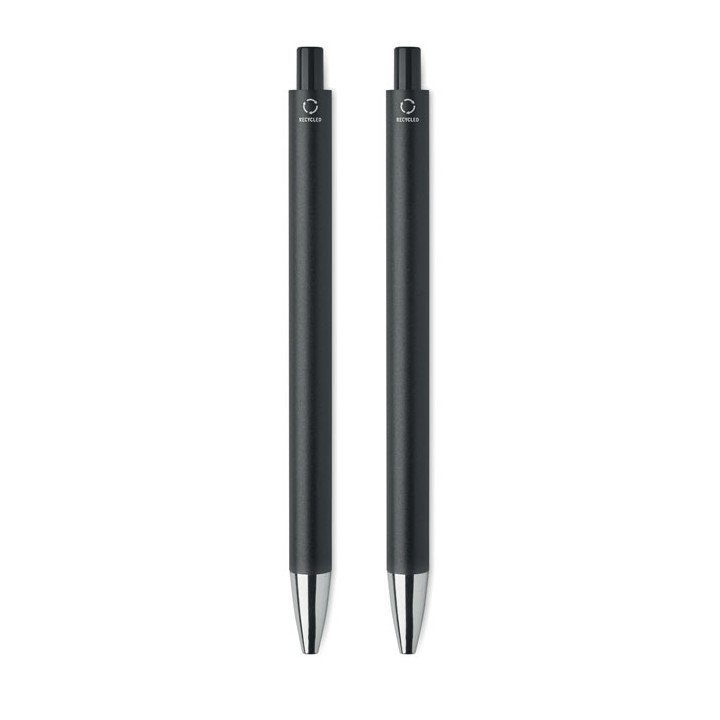 Set de stylos en alu. recyclé
