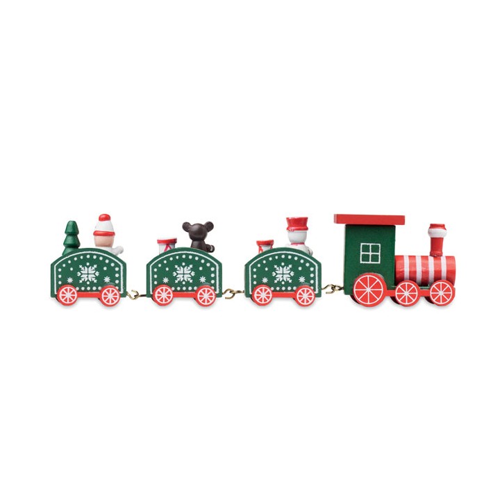 Train de Noël en bois